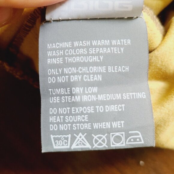 RIDE SNOWBOARDS Zip-Up Jacket with Thumb Holes, BROWN Striped, Pockets. - Picture 13 of 16